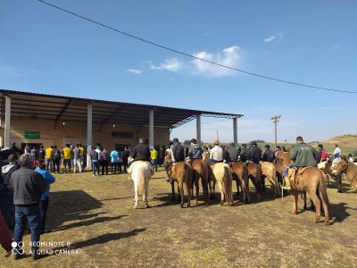 Devotos participaram da 1Âª CelebraÃ§Ã£o da Santa Missa da Festa em Louvor ao Bom Jesus em Linha Nova 